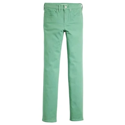 Imagen de Levi&#039;s 314 Shaping Straight Vaqueros, Beryl Green, 27W / 32L Mujer