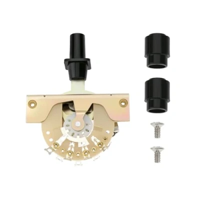 Imagen de YINETTECH Selector de Pastillas Guitarra 3 Posiciones con 2 Perillas Compatible Telecaster Anterior A 1977 Stratocaster Vintage Style
