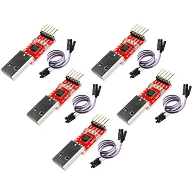 Imagen de TECNOIOT 5pcs Cp2102 USB 2.0 to UART TTL 5pin Module Serial Converter + Cable