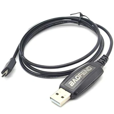 Imagen de Baofeng Cable de programación original para BF T1 UH F400 470 20CH portátil jamón FM CB radio transceptor mano
