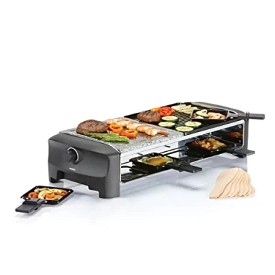 Imagen de Princess 162820 Stone &amp; Grill Party Parrilla de piedra y plancha combinadas, placa reversible