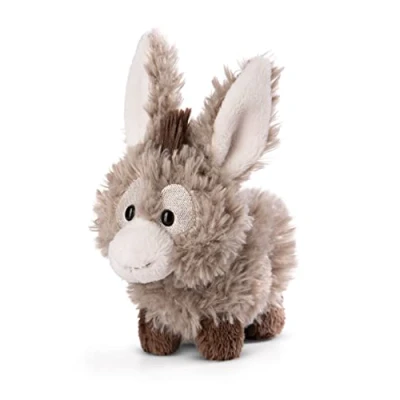 Imagen de NICI Burro Donkeylee 12cm Gris de pie sostenible Hecho Suave Peluche, para Jugar y abrazar, niños Adultos, una Gran Idea Regalo (49031)