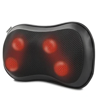 Imagen de RENPHO Masajeador Espalda con Calor, 3 Velocidades Shiatsu Eléctrico Masaje y Cervical, Cojin Cuello Hombros para Hogar Oficina