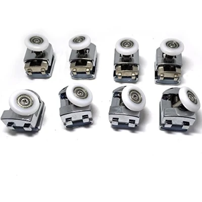 Imagen de 8 x parte superior inferior solo ducha rodillos/corredores recambios 25 mm Diámetro de la rueda 907 AB