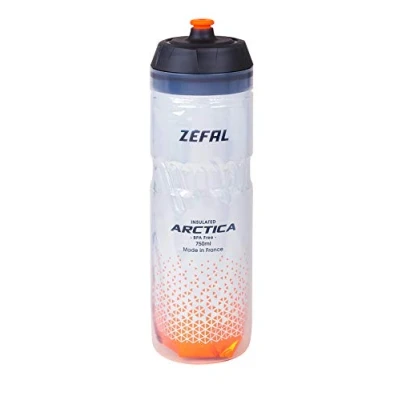 Imagen de ZÉFAL Naranja, Bidón Isothermo Arctica 75 Plata, 750ml, Unisex Adulto, 750 ml
