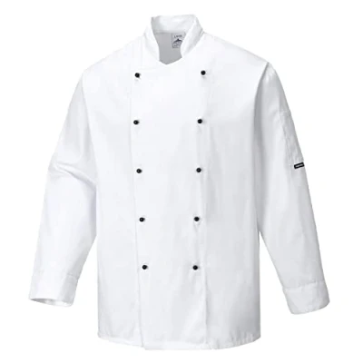 Imagen de Portwest Chaqueta De Chef Somerset, Tamaño: XXS, Color: Blanco, C834WHRXXS