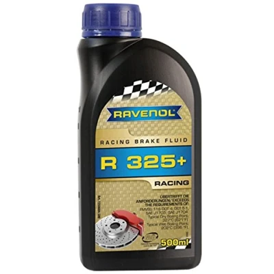 Imagen de RAVENOL J3A1033 Líquido de frenos carreras, R325+ supera las especificaciones DOT 4 y 5.1 (500 ml)