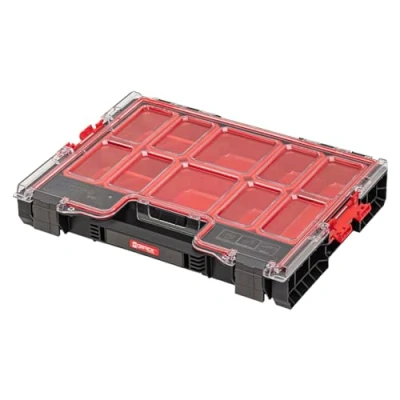 Imagen de QBRICK caja organizadora de artículos pequeños, 450 x 360 80 mm, clasificadora premium con cubos extensibles