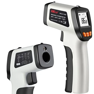 Imagen de Termómetro infrarrojo (no para humanos), Pistola de Láser XRCLIF Cocinar/Horno Pizza/Barbacoa 58 F 788 F, Temperatura IR Lectura Instantánea sin Contacto, Gris
