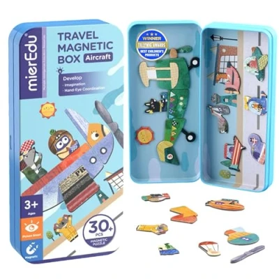 Imagen de MierEdu PUZLE MAGNÉTICO MIS Viajes Aviones Bombero Puzzles y Rompecabezas, Multicolor, Small (ME0881)