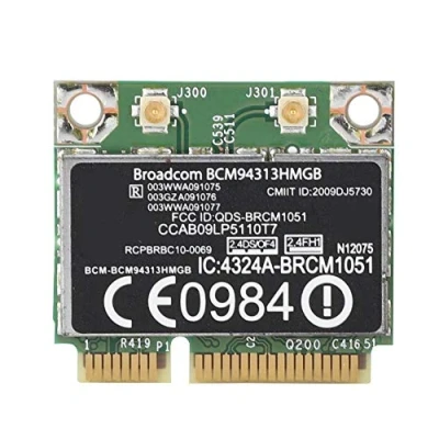 Imagen de Tosuny Tarjeta de Red MIINI PCIE BCM94313HMGB 802.11B / G/N Soporte para HP Modelo G4 G6 G7 CQ43 CQ56 Serie DV6 6000 DV7 7000, Bluetooth 3.0 Incorporado