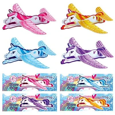 Imagen de Henbrandt Lote de 24 bolsas regalo para niños y niñas, diseño unicornio