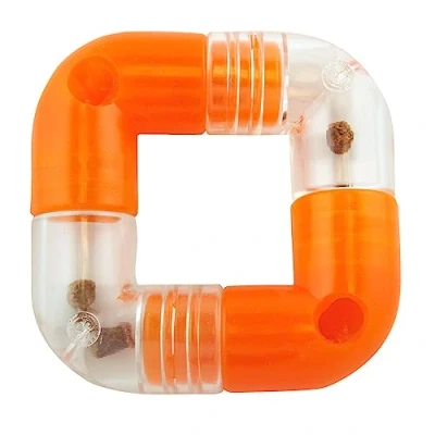Imagen de Planet Dog Orbee Tuff Link dispensador de recompensas Rompecabezas para Perros Naranja