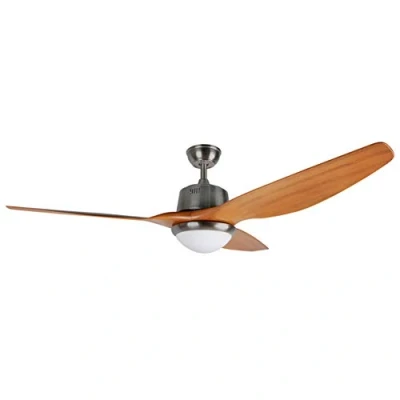 Imagen de Ventilador de techo Orbegozo CP 96160, 85 W, 3 velocidades, Luz LED 18W, aspas, Silencioso, Temporizador, Nogal
