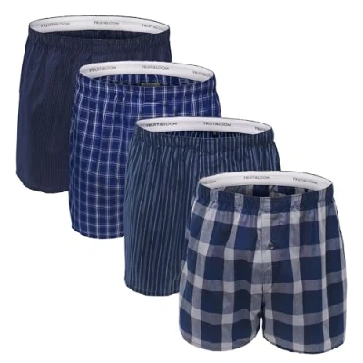 Imagen de Fruit of the Loom Men&#039;s Premium Woven Boxer (4 Pack), Blues, X Large