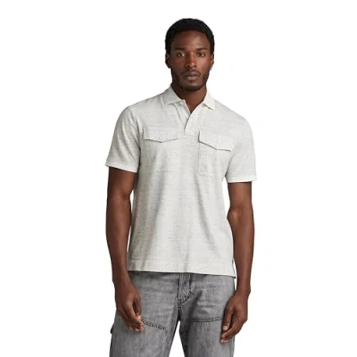 Imagen de G STAR Dunda Pocket Poloshirt Polos, Milk Htr D24362 d565 971, M Hombres
