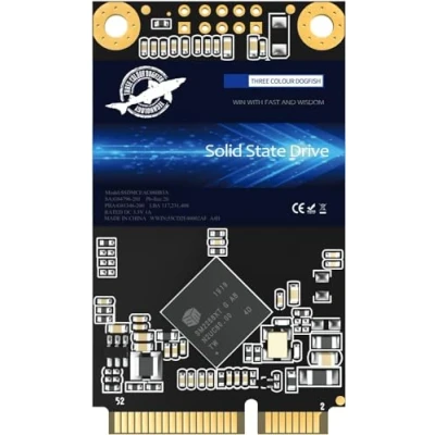 Imagen de MSATA SSD 128GB Dogfish Unidad de Estado sólido Interna Disco Duro Alto Rendimiento para computadora portátil Escritorio SATA II 6Gb / s (128GB, MSATA)
