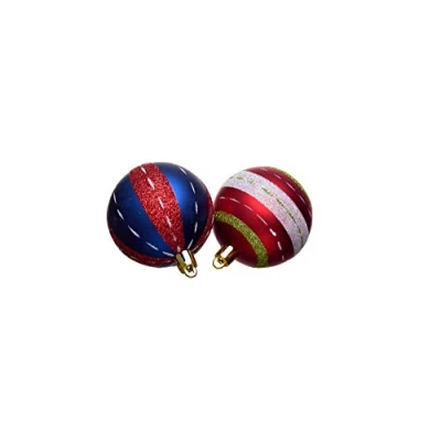 Imagen de Heitmann Deco Árbol de Navidad, Juego 16 Unidades, Bolas Color Azul, Rojo, Mate, diámetro: 6 cm Aprox