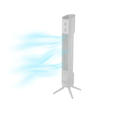 Imagen de Grunkel Ventilador de torre TF 324BL con potencia: 45W 3 velocidades Oscilación 90 y Temporizador 2h silencioso ideal para habitación o dormitorio (Blanco)