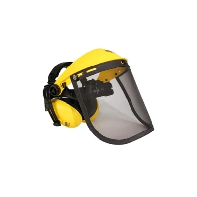 Imagen de Oregon Visera de Seguridad con Protección Auditiva y Visor Malla Metálica, Sistema Ajustable Orejeras Acolchadas