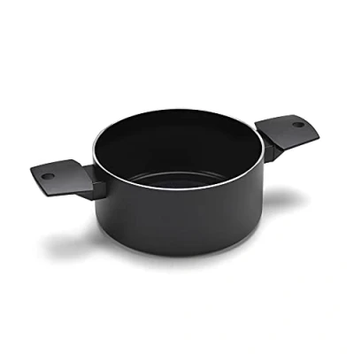 Imagen de Moneta Recy Cazo de Inducción, Superficie Material Reciclado, Revestimiento Antiadherente y Antirayaduras, Apta para Todas las Cocinas el Lavavajillas. Diámetro 20 cm