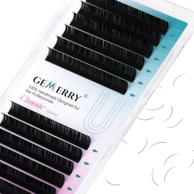 Imagen de Pestañas Individuales 0.20 Extensiones de Pestanas 1x1 11mm curva d Naturales Lash Extensions GEMERRY (0.20 curl 11mm)