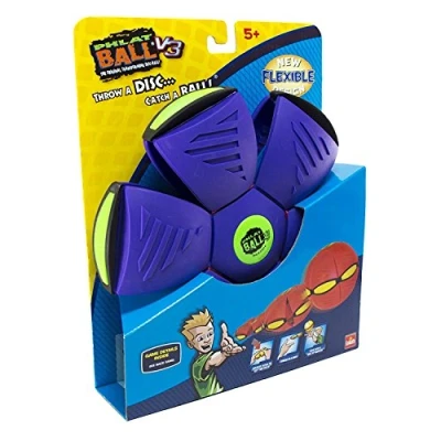 Imagen de Wahu PHLAT BALL Classic Edición 25 Aniversario Color Aleatorio Disco Volador Transformable Juegos de Exterior para Niños Desde 5 Años, Bola 15,7cm, Frisbee 22,9cm Aire Libre