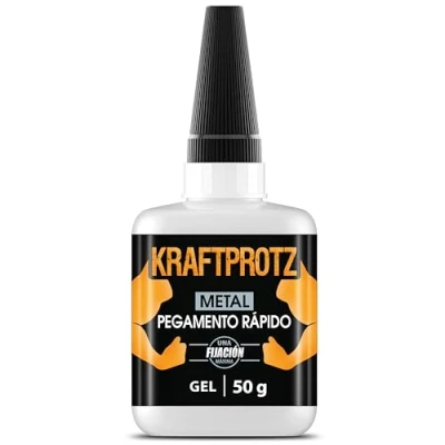 Imagen de 50 g superglue for metal &amp; aluminium extra strong adhesivo viscoso para metales resistente al agua, calor y a la desecación pegar de todo tipo ARKA Kraftprotz