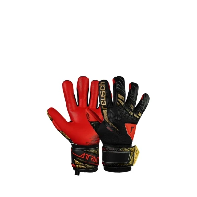 Imagen de Reusch Attrakt Freegel Silver Junior Guantes de Portero Antideslizantes y Transpirables para niños niñas, Todas Las Condiciones climáticas Superficies Campo Juego