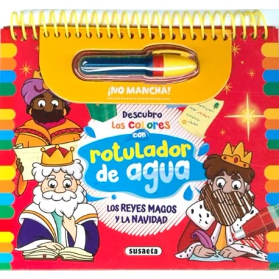 Imagen de los Reyes Magos y la Navidad (Descubro colores)