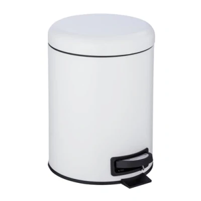 Imagen de Wenko Cubo de pedal 5 l. Leman, gris, Metal, 3 x 11.5 cm