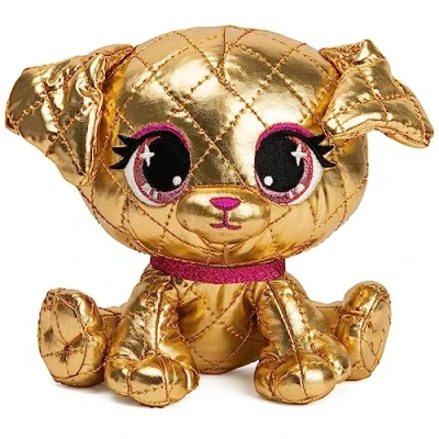 Imagen de P.Lushes Goldie La&#039;Pooch Peluche de Perro a la Moda, 15 cm
