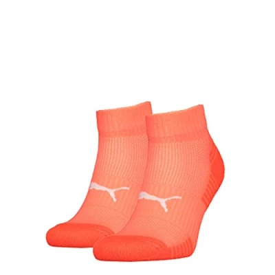 Imagen de PUMA Quarter Calcetines, Naranja 01, 35 38 (Pack de 2) Unisex Adulto