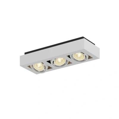 Imagen de lámpara de techo &#039;Ronka&#039; (Moderno) en Blanco hecho Aluminio e.o. para Salón &amp; Comedor (3 llamas, GU10) Arcchio techo,
