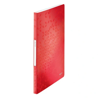 Imagen de Leitz WOW Carpeta de Fundas, Tamaño A4, 40 Hasta 80 Hojas, Fundas Transparentes, Rojo, 46320026