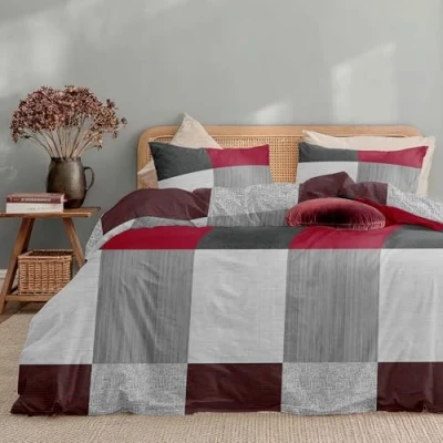Imagen de Dreamzie Funda nordica Cama 200 Estampado Franela con 2 Almohada 80x80 cm 240x220 de 100% Microfibra Certificada Oeko Tex