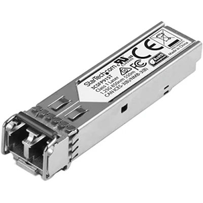 Imagen de StarTech.com Módulo Transceptor SFP Compatible con 3CSFP91 de HPE 1000BASE SX Fibra Multimodo (MMF) 1 GbE Ethernet Gigabit 1Gb LC 550m 850nm DDM 3812, 3824, 3848 (3CSFP91ST)