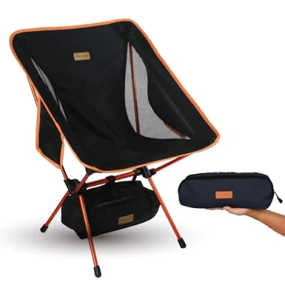 Imagen de TREKOLOGY YIZI GO Ultra Ligeras Silla Plegable Sillas de Playa Alta Resistentes Respaldo Apoyo, Portatil &amp; Reforzada Exteriortumbona Taburete para Exteriores, Camping, Campismo, Picnics, Pesca