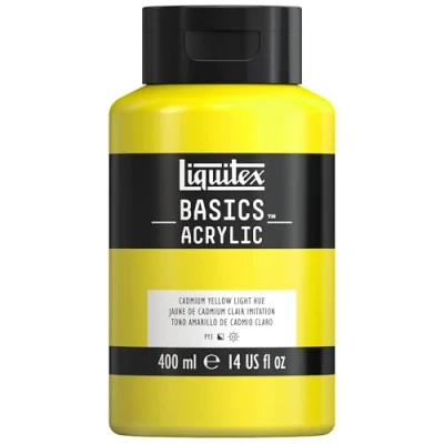 Imagen de Liquitex Basic Acrylic Tubo De Pintura Acrílica, 400 ML, Amarillo (Tono Cadmio Claro Nuevo)