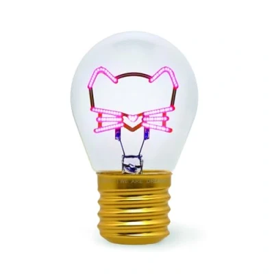 Imagen de Legami Lámpara de Mesa en Forma Bombilla, recargable con Cable USB, inalámbrica, Ficción Tema Kitty, 6,8 x 10,3 cm