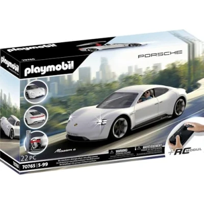 Imagen de PLAYMOBIL 70765 Porsche Mission E, con Mando A Distancia y Efectos Luminosos, Partir de 5 Años, Multicolor