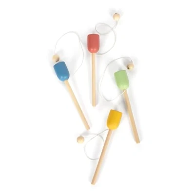 Imagen de small foot atrapar la Pelota en Madera, Set 4, Juego destreza pequeños y Mayores, a Partir de 3 años, 12609, Multicolor
