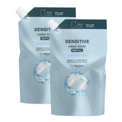 Imagen de by Amazon Recambio de jabón manos para pieles sensibles, 2 x 1000 ml