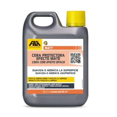 Imagen de Matt, Cera Protectora Con Efecto Natural Mate Ideal Para Barro Gres Extrusionado Piedra Y Terrazo No Pulidos Toba Resina, 1L