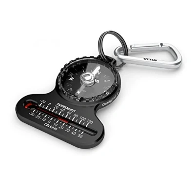 Imagen de SILVA Pocket brújula termómetro Gadget, Adultos Unisex, Clear, TU