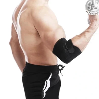 Imagen de Body Plus Codera para hombres y mujeres, soporte de codo transpirable hombres, tenista, estabilizador resorte, articulaciones, artritis, tendinitis, recuperación