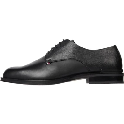 Imagen de Tommy Hilfiger Mixed Texture Derby Zapatos de vestir, Hombre, Talla: 42, Black