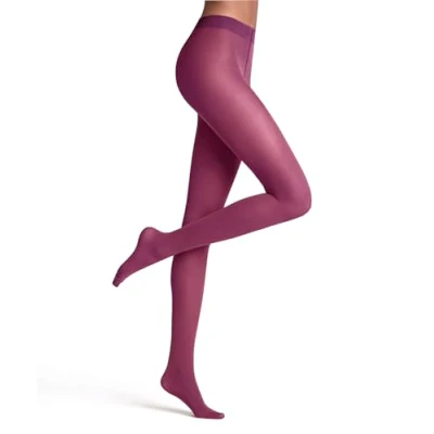 Imagen de FALKE Matt Deluxe 30 DEN W TI transparente unicolor 1 pieza, Pantimedias Mujer, Morado (Hibiscus 8807), S