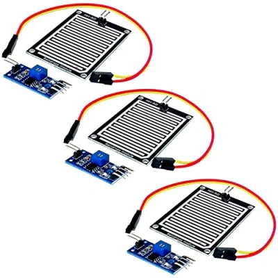 Imagen de AZDelivery 3 x Modulo Sensor de Lluvia Compatible con Arduino E Book Incluido!