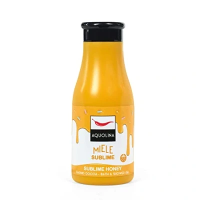 Imagen de Aquolina Gel de ducha Miel exaltada. Baño burbujas cremoso y ligero, que se absorbe rápidamente 250 ml